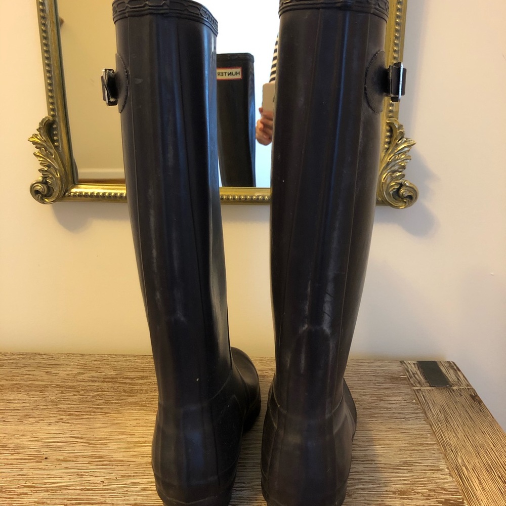 Vintage Hunter purple matte rubber boots size 6 - Picture 4 of 8